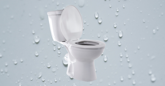 animation of a sweating toilet